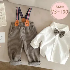 16韓国子供服　長袖シャツ+サロペット　プレゼント　男の子