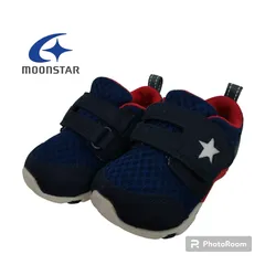 32-00036 MOONSTAR ムーンスター ベビーシューズ スニーカー MSB88 キッズ 12.5EE 紺 赤 白 佐川急便発送