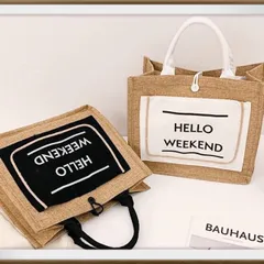 送料込み　トートバッグ　黒　白