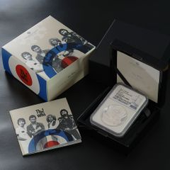 【最高鑑定】2021年 伝説のミュージシャン The Who ザ・フー 5ポンド 2オンス銀貨 NGC PF70UCAM ファーストリリース アンティーク モダンコイン