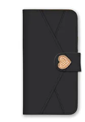 Galaxy S24 FE SCG30 ケース 手帳型 ギャラクシーS24 FE SCG30 スマホケース ハート ビジュー デコ おしゃれ 大人 可愛い ライトストーン キラキラ ラブレター 手紙 かわいい ネイビー ピンク カラー07