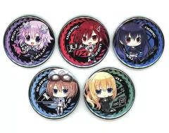 【中古】バッジ・ピンズ [単品] 集合 ホイール缶バッジ5種セット 「PS5/PS4/Switchソフト 爆走次元ネプテューヌ VS巨神スライヌ ファミ通DXパック 3Dクリスタルセット」 同梱特典