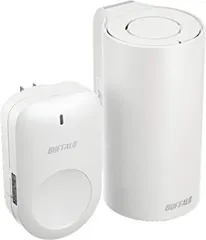 【中古】【非常に良い】バッファロー メッシュ WiFi 無線LAN AirStation connect 親機+専用中継機(WP)セットモデル デュアルバンド セキュリティ機能搭載 テレワーク Wi