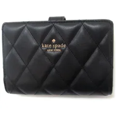 【新品 未使用】Kate spade ケイトスペード アウトレット 財布 キルティング サイフ ミディアム ウォレット 二つ折り財布 KG424 001