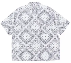 SEQUEL｜シークエル OPEN COLLAR SHIRT/WHITE オープンカラー ペイズリー アロハシャツ (SQ-23SS-SH-03) 半袖シャツ OTBのサムネイル