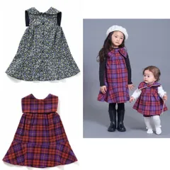 新品　SERAPH（セラフ）3wayリボンジャンスカ　100㎝　110㎝　120㎝　130㎝　140㎝　花柄　ブラック　パープル　ジャンバースカート　ワンピース