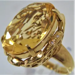 和風 K18 リング マンダリンシトリン 4.77ct | globaldonorsforum.org