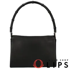 GUCCIグッチ バンブーハンドバッグ 001 3239 レザー ブラック GUCCI グッチ バンブーハンドバッグ 001 3239 レザー レディース
