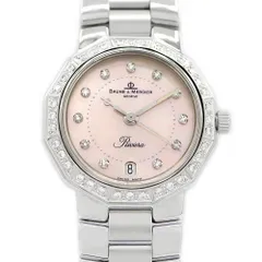 電池交換済 BAUME&MERCIER ボーム&メルシェ リビエラ ダイヤベゼル  