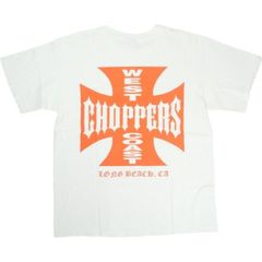 Size【M】 VINTAGE ヴィンテージ West Coast Choppers ウェストコーストチョッパーズ Red Iron Cross Tee Tシャツ 白 【中古品-良い】 20821309