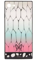 【中古】携帯ジャケット・カバー 胡蝶しのぶ iPhone8/7対応スクエアガラスケース 「鬼滅の刃」