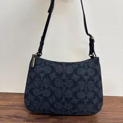 ★COACH コーチ バック ハンドバック シグネイチャー グレー ウール レザー ロゴチャーム 8307