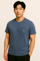 Tシャツ　 ポロラルフローレン　POLO Ralph Lauren 　ブルー　Lサイズ　※Used