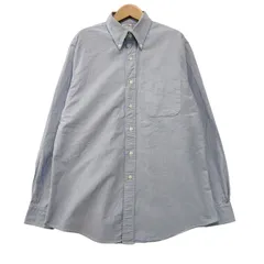 80s 90s USA製 Brooks Brothers オックスフォードシャツ XL相当 East.1818 超高級コットン ブルックスブラザーズ ボタンダウン 水色 Made in USA ビンテージ 古着 R7040