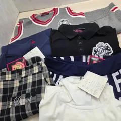 9 S98049 DELSOL デルソル ポロシャツ キュロット ハーフパンツ ベスト 半袖 長袖 7セットM サイズ 衣類 女の子用 レディース 未使用