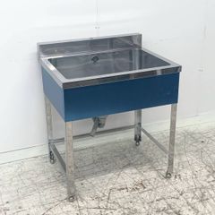 未使用B品 1槽シンク W750×D600×H800 流し台 ステンレスシンク 業務用シンク 厨房 ③