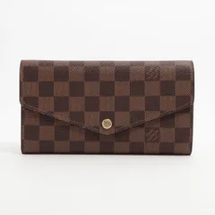 LOUIS VUITTON/ルイ ヴィトン　ダミエ ポルトフォイユ サラ N60144 　ローズバレリーヌ　フラップ長財布　【中古】