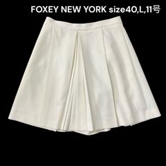 フォクシー FOXEY キュロット ショートパンツ ボトムス スカート風 ホワイト 40,L,11号 レディース S5Q555
