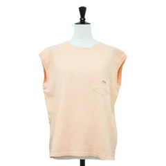 THE NORTH FACE PURPLE LABEL ノースフェイス パープルレーベル Tシャツ オレンジ サイズ:WS | ノースリーブ ポケット Tシャツ / タンクトップ | クルーネック ロゴ | トップス | 日本製【レディース】【中古】