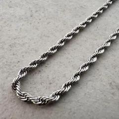 45cm ステンレス ロープチェーンネックレス45センチ ショート 短い 短め