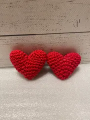 匿名配送♡♡ 数量限定！特価品 ハートのあみぐるみ5個 匿名配送♡♡ 数量限定！特価品 ハートのあみぐるみ5個