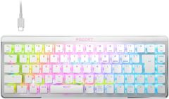 ROCCAT ゲーミングキーボード Vulcan II Mini Air 日本語配列 JIS ワイヤレス 2.4GHz Bluetooth ホワイト ミニ 65% オプティカル リニア RGB カスタマイズ