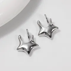 ピアス穴不要 イヤリング ハート マグネット 痛くない 小ぶり 韓国風 シルバー