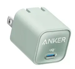【グリーン】Anker 511 Charger Nano lll 最大出力30W  A2147N61 アンカー 超コンパクト 急速充電器 折りたたみ 安全 iPhone