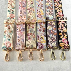 インド刺繍リボン スマホショルダー ショルダーストラップ ショルダーベルト ガーデン