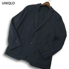 UNIQLO ユニクロ 通年 SLIM FIT★ コンフォート 2B テーラード ジャケット Sz.M メンズ ネイビー
