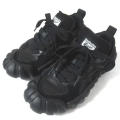 美品 Onitsuka Tiger オニツカタイガー DENTIGRE LS デンティグレ スニーカー シューズ 1183B421 EU36 22.5cm ブラック レディース 古着 中古 USED