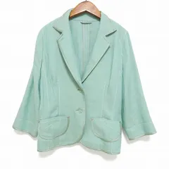 #snc ロシャス レリアン ROCHAS Leilian ジャケット 9 薄緑 薄手 麻 レディース [940188]のサムネイル