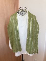 透かし模様のストール　ハンドメイド　kukuru