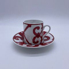 【未使用品】Hermès　ガダルキヴィール　コーヒーカップ＆ソーサー　ペア【F00048】