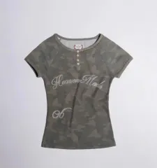 SCULPTOR tシャツ トップス カモフラ 新品未使用 SCULPTOR 背中空き クロップド Tシャツ トップス