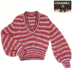 CHANEL シャネル ラパウザ ニット ココマーク ロゴ ホワイト