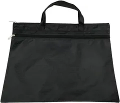 ルナリ 書類バッグ A3 ファイルバッグ 書類ケース キャリングケース ビジネスバッグ 通勤 通学 手提げ 鞄( ブラック,  49cmx34.5cm)