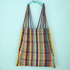 メキシコ製 ハンモックバッグ ハンドメイド つぶつぶ 028 トートバッグ