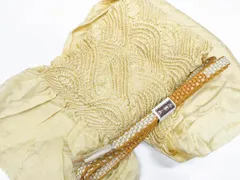 【一輝堂】【着物】和装小物　帯締め帯揚げセット　平組　中抜き絞り　25w01-63