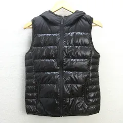 U■ユニクロ/UNIQLO PREMIUM DOWN LIGHT ダウンベスト/217-064895【M】黒/LADIES/17【中古】