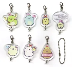 【中古】キーホルダー 集合 つながるアクリルキーホルダー 「すみっコぐらし 天使なえびてんカフェ」