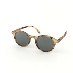 サングラス IZIPIZI イジピジ #D USED美品 SUN ブラウン ボストン UV 軽量 ファッション アイウェア ユニセックス 中古 X7216