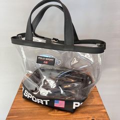 90s POLO SPORT ポロスポーツ ラルフローレン ビーチトートバッグ クリアバッグ 透明バッグ