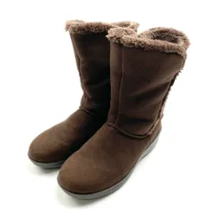 rm) ing イング ショートブーツ スノーブーツ ボア ダークブラウン サイズ：L レディース ※中古