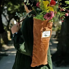 DULTON ダルトン フラワーバッグ キャメル 生花 ドライフラワーのサムネイル