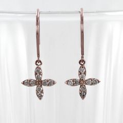 ピアス(両耳用) スタージュエリー ピンクゴールド ブラウン 