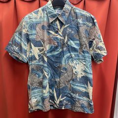 ビンテージ アロハシャツ 和柄 USA製 アロハ 鯉の滝登り 柄合わせ