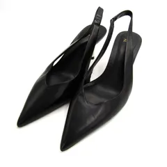 ザラ パンプス バックストラップ ポインテッドトゥ シューズ 靴 レディース 36サイズ ブラック ZARA 【中古】
