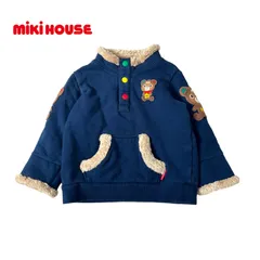 450◯ miki house ボア　トレーナー　もこもこ　90