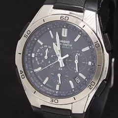 稼働 カシオ ウェーブセプター WVQ-M410 電波ソーラー ブルー文字盤 メンズ腕時計 2000000 NSK MST